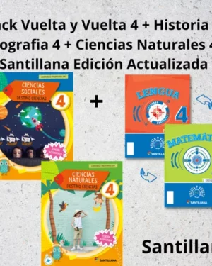 Pack Ciencias Sociales 4+ Vuelta y Vuelta 4+ C. Naturales 4 - Edición Actualizada 2025