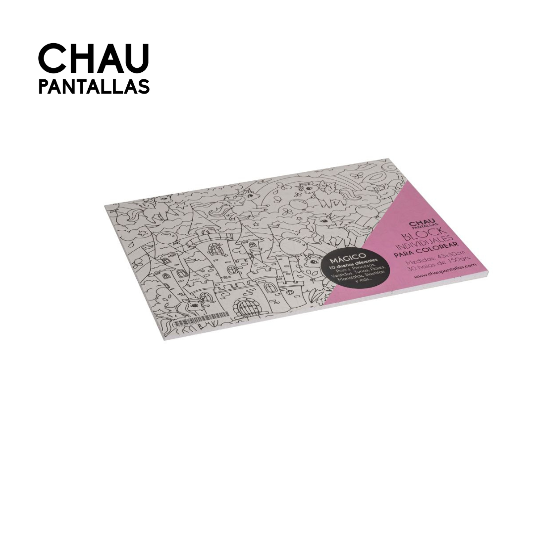 Block Magico Para Colorear - Chau Pantallas