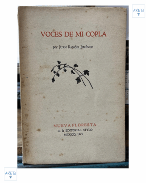 Voces De Mi Copla 1er Edición - Juan Ramon Jiménez - Editorial Stylo