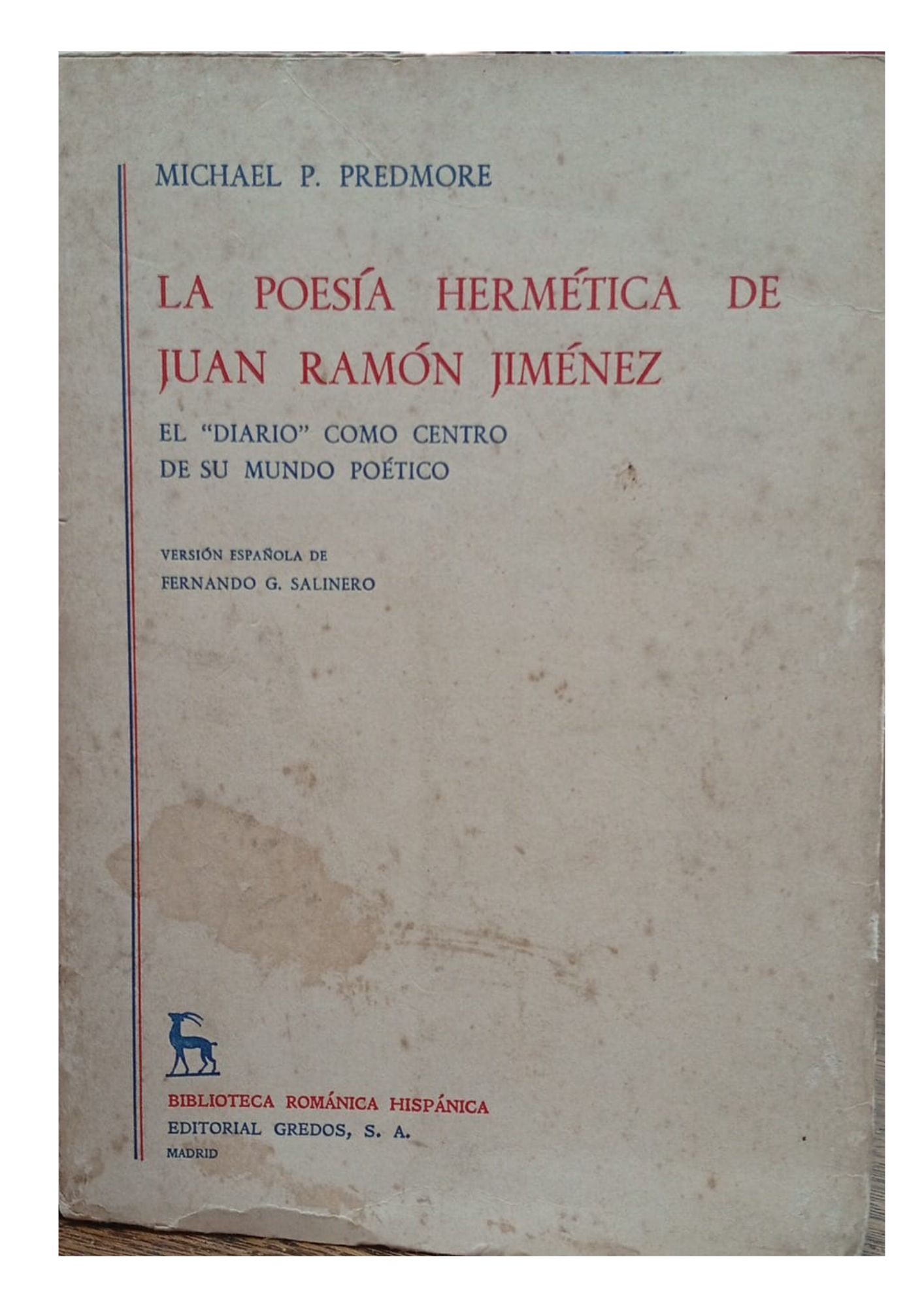 La Poesía Hermética de Juan Ramón Jiménez - Michael P. Predmore