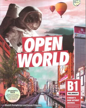 Open World - Student Pack B1 Preliminary Student´s Book Without Answers with Online Practice - Editorial Cambridge