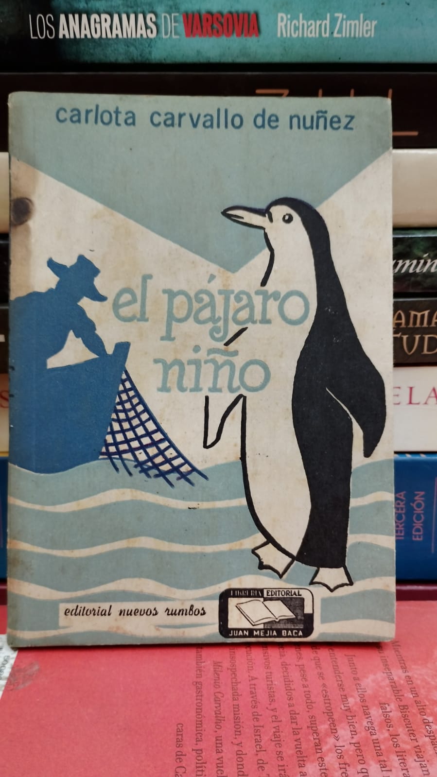 El Pájaro Niño - Carlota Carvallo de Nuñez - Editorial Nuevos Rumbos Lima Perú 1958 - Ilustrado por la autora