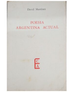 Poesía Argentina Actual - David Martínez