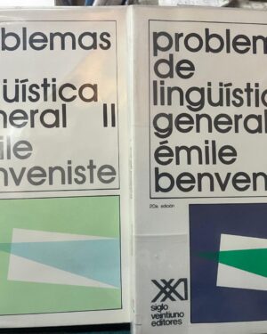 Problemas de Lingüística General 2 tomos - Emile Benveniste - Editorial Siglo XXI