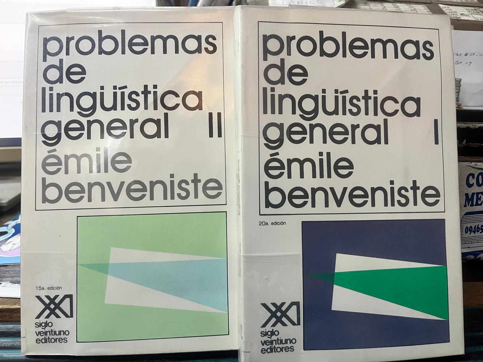 Problemas de Lingüística General 2 tomos - Emile Benveniste - Editorial Siglo XXI